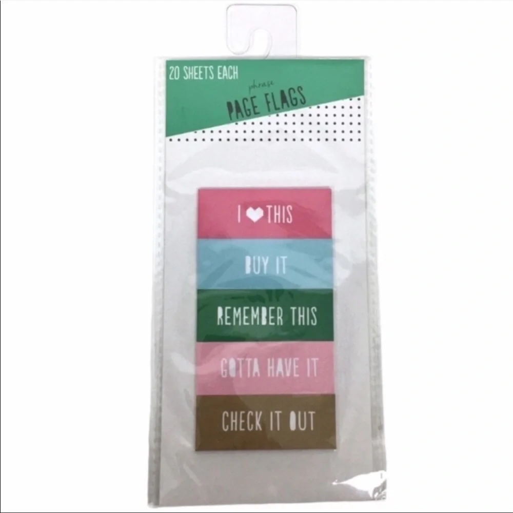 TARGET Page Flags Bookmarks Dots Stationery Planning 200 Total Organizing Labels
